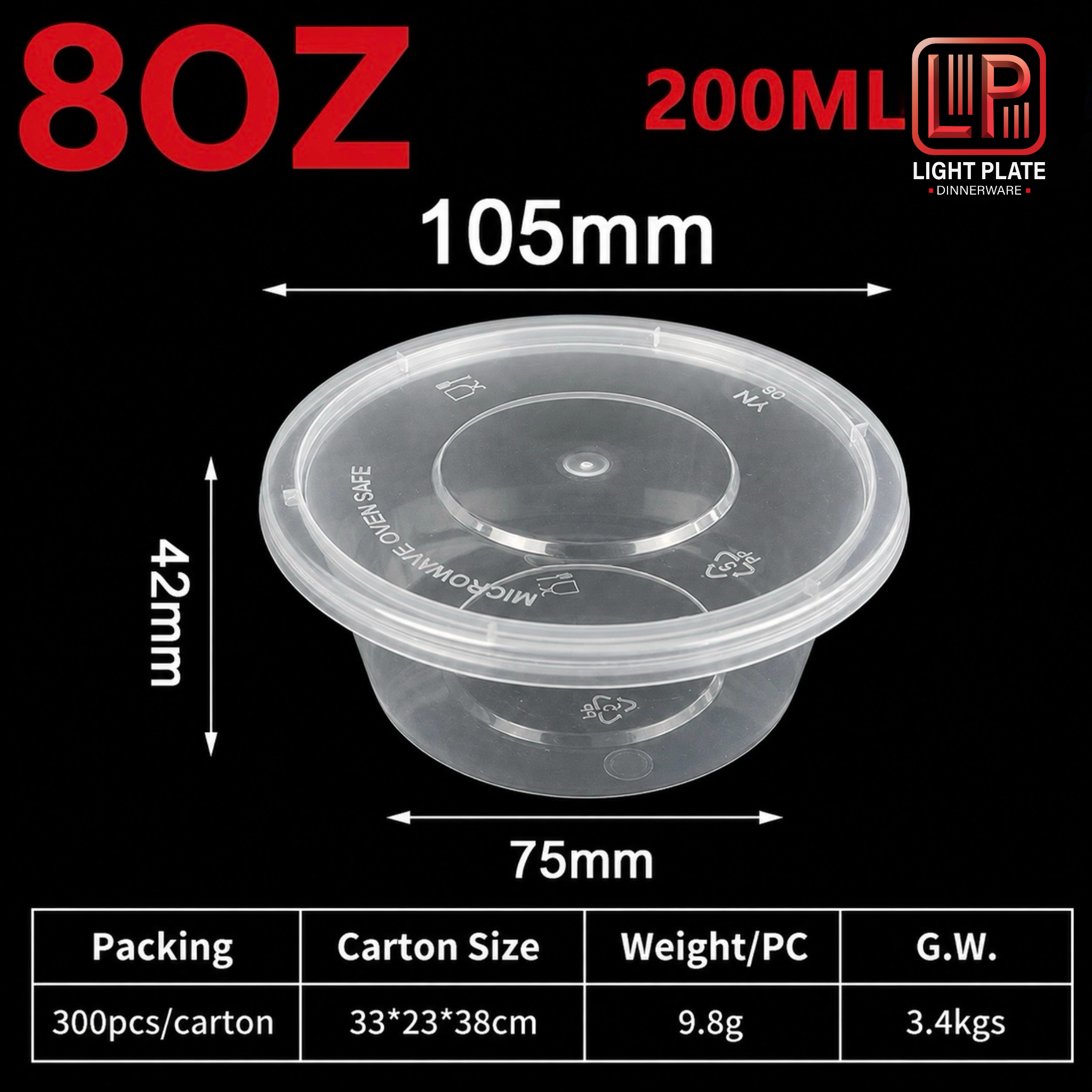 200ml Deli Container with Lid